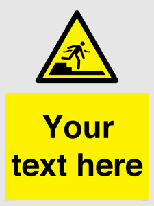 Custom warning Submerged step or steps